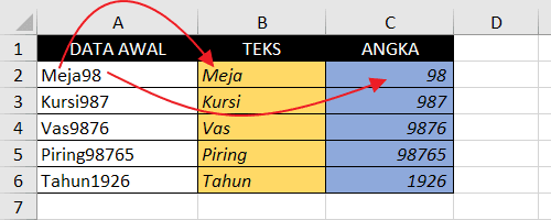 Rumus Memisahkan Teks dan Angka di Excel.png