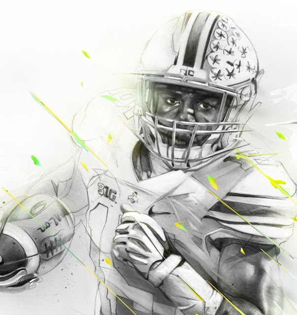 ESPN College Football illustrations by Alexis Marcou