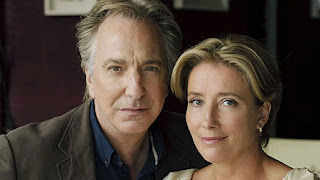 Alan Rickman & Emma Thomson in the BBC's screening of Chris Reid's poem, The Song of Lunch