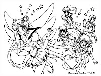 Gambar Mewarnai Sailor Moon