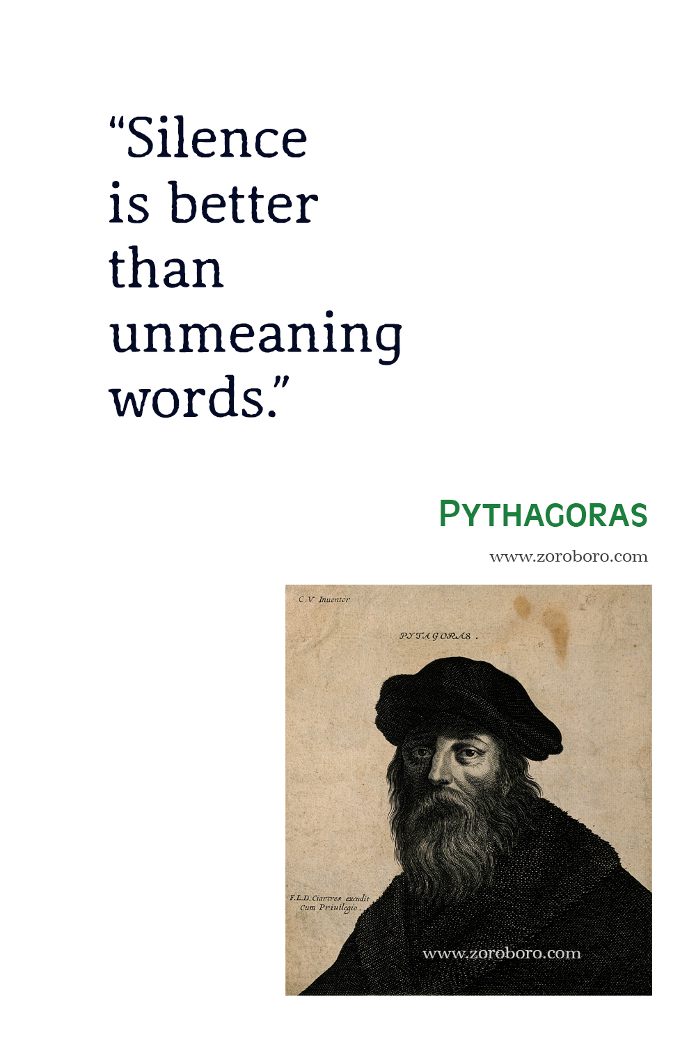 Pythagoras Quotes, Pythagoras Philosophy, Pythagoras Books Quotes, Pythagoras Image, Pythagoras Science / Number Quotes.