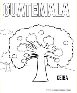 Dibujo para colorear de Ceiba