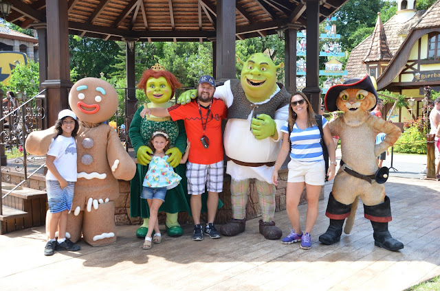 Família Pires no Beto Carrero e Sherek