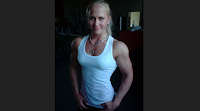 Sarah backman Female bodybuilding fitness arm wrestling beauty :