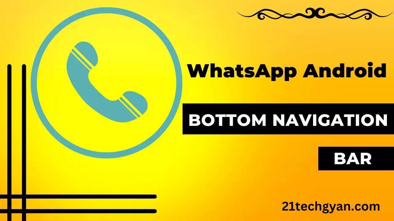 WhatsApp Bottom Navigation Bar Update 2023