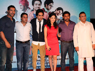 Celebrities and John Abraham at vicky donor movie first look