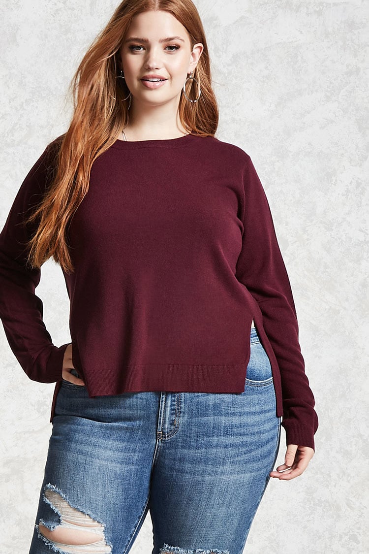 Plus Size Vented Sweater $15.90ㅣForever21