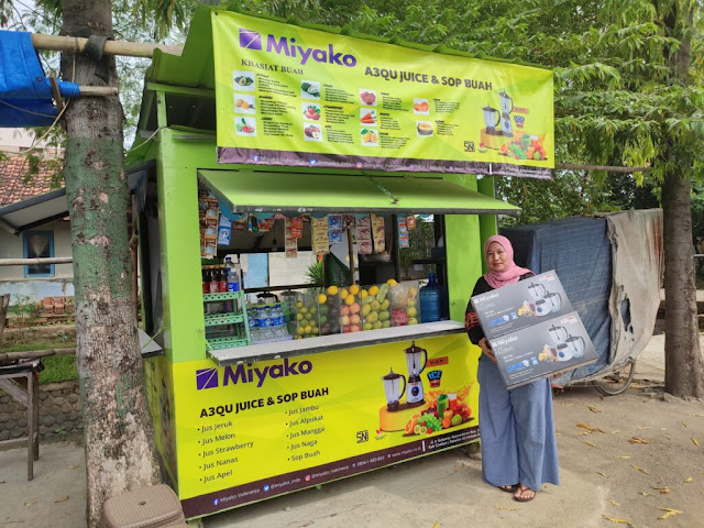 Miyako membantu UMKM jus buah di Indonesia