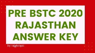 predeled-pre-bstc-rajasthan-2020-answer-key