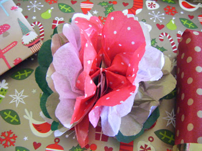 Christmas Paper Flowers