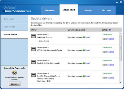 Uniblue DriverScanner 2013 Screenshot