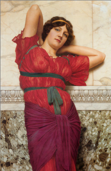 godward contemplation painting