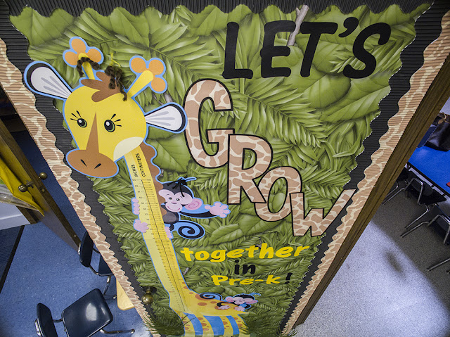 Let's GROW together in Pre-K!  Adorable jungle, zoo animal classroom theme & decor!