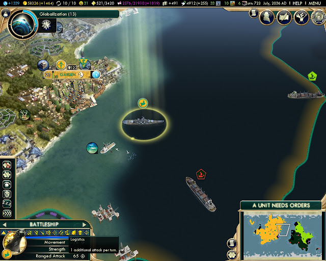 Civilization 5: Brave New World - Super Battleship