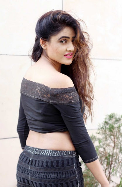 Sony Charistha spicy photoshoot images in black dress