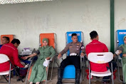 Jelang HUT Brigif 25/siwah yang ke 5 Tahun, Polres Aceh Utara Berpartisipasi Ikuti Giat Donor Darah