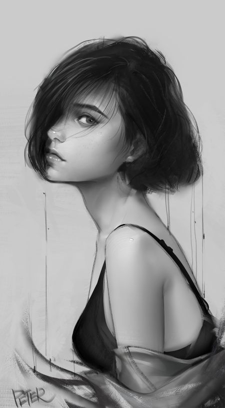 Peter Xiao artstation arte ilustrações pinturas digitais retratos femininos mulheres beleza