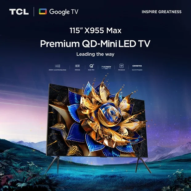 TCL 115" X955 Max: The Ultra Realistic TV Screen TCL 115" X955 Max: The Ultra Realistic TV Screen