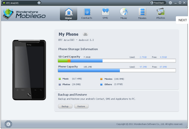 MobileGo apps for Android Phone