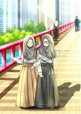 Download Gambar Kartun Muslimah Terbaru 2019