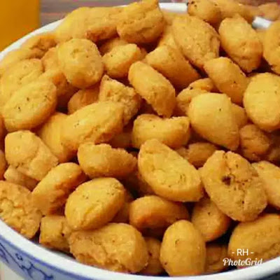 Resep kue biji ketapang renyah asin gurih betawi terbuat dari tepung terigu santan 1kg 500gr cara membuat