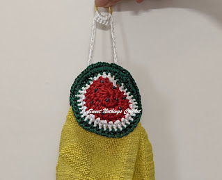 photo of the watermelon towel ring holder