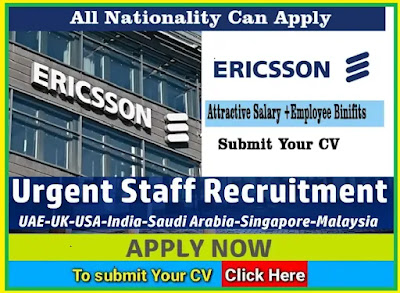 Ericsson Careers UAE, USA, KSA, Singapore, India, UK, Canada