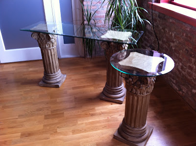 glass table, tables