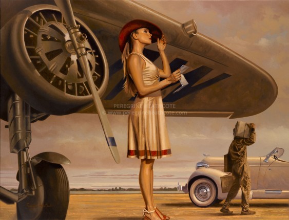 British Artist-"Peregrine Heathcote" 1973