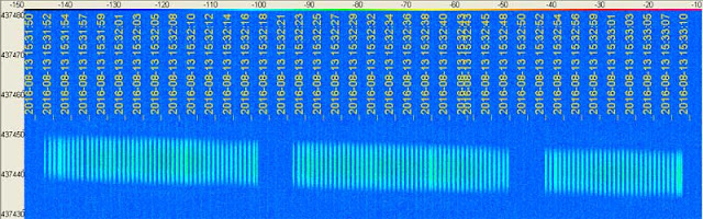 BugSat-1 signal on SpectraVue