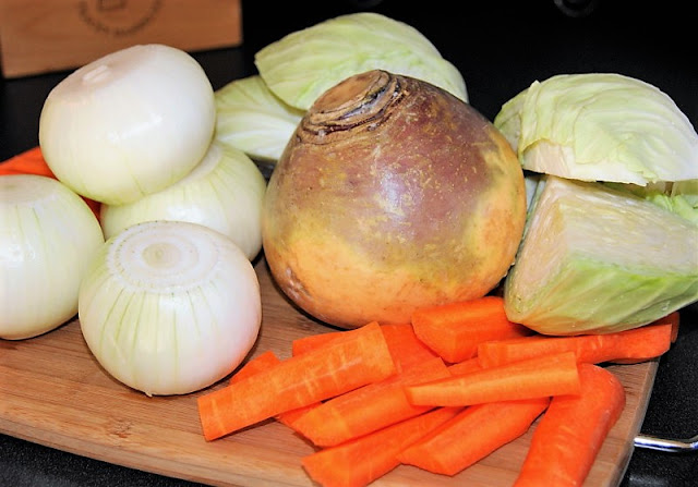 Vegetables for New England Boiled Dinner with Corned Beef image