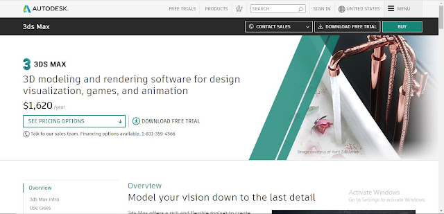 Autodesk 3D Studio Max Website