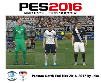 Preston North End 2016-2017 kits by Jeka