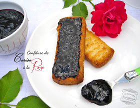 Recette de confiture de cerise à la rose