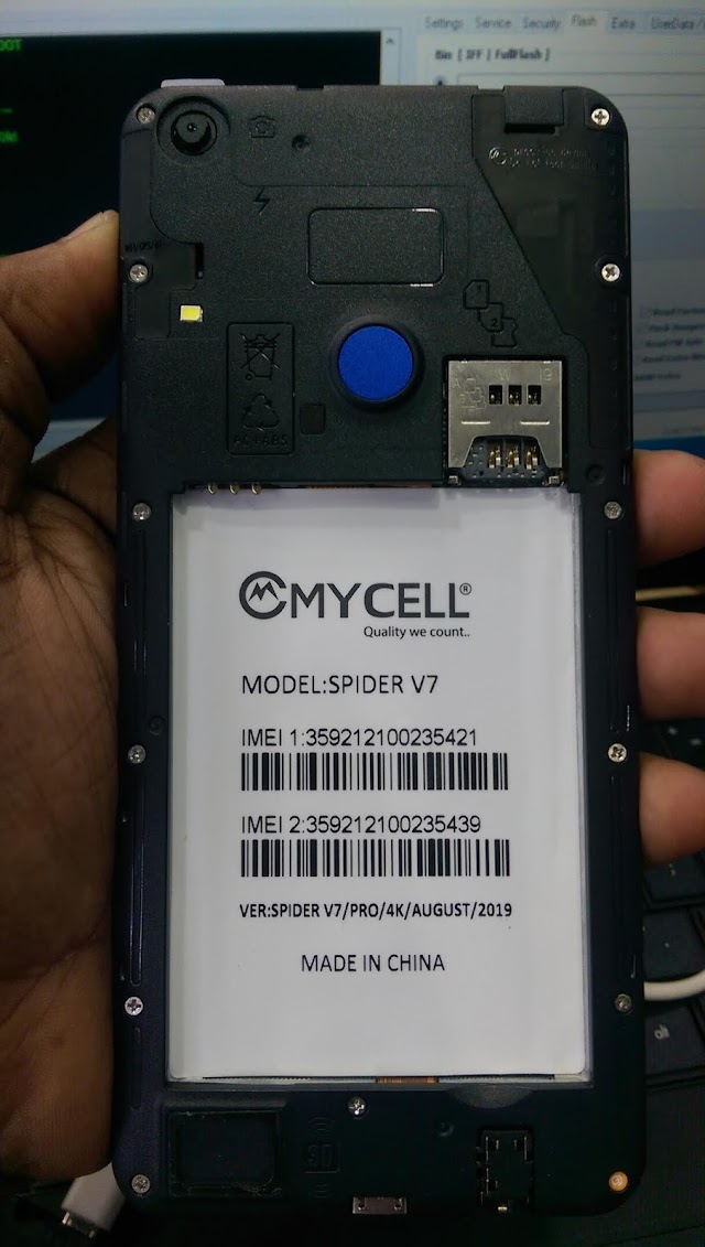 MYCELL SPIDER V7 Flash File 2ND MT6580 7.1 Update (Stock ROM)