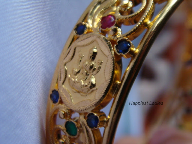 Gold Bangle Idian design+indian jewelry