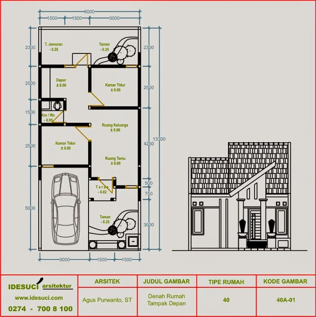  Desain Rumah Minimalis 1 Lantai Luas Tanah 90M2  Gambar 