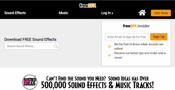 FreeSFX 大量音效和背景音樂