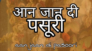 aan jan di pasoori lyrics in hindi