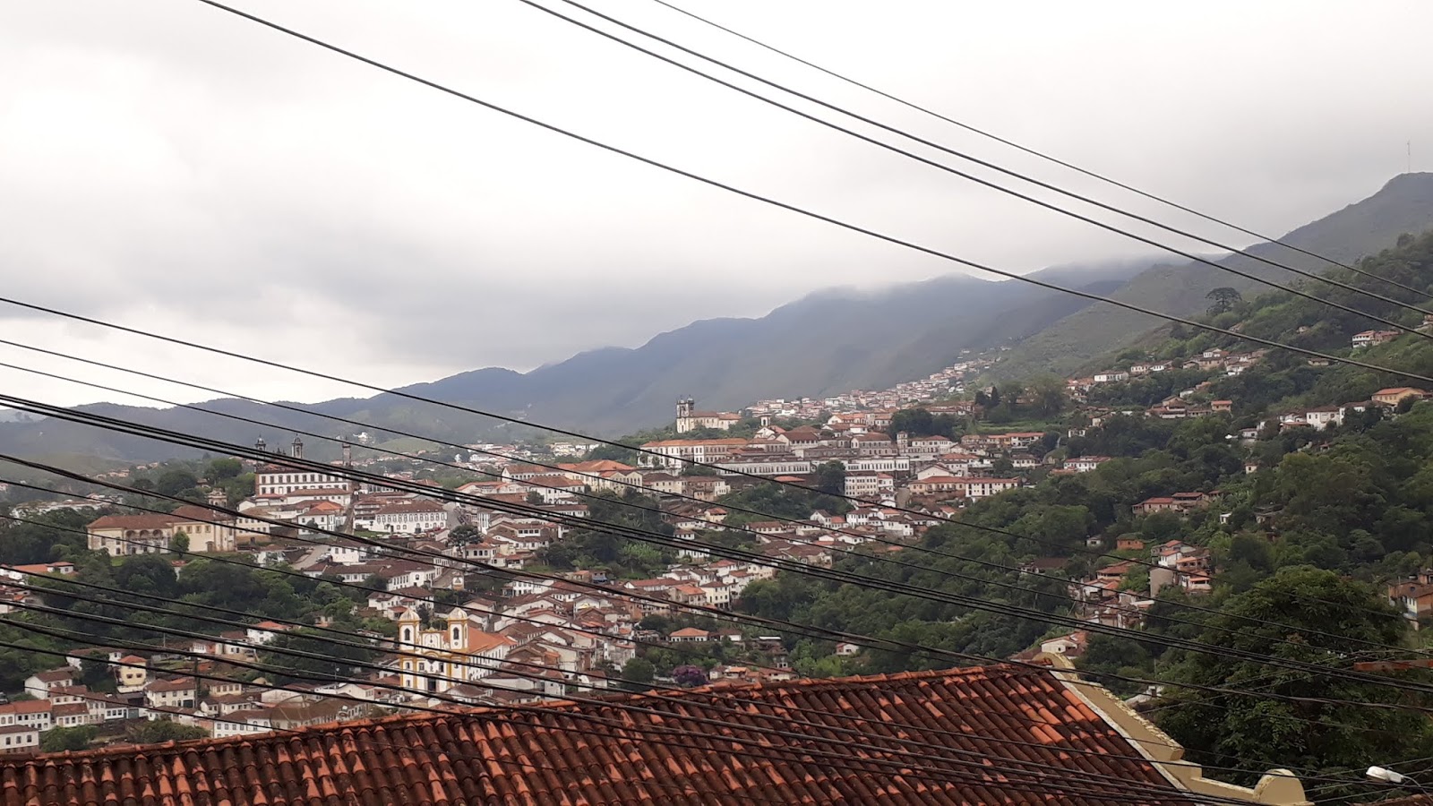 Vista para a cidade de Ouro Preto a partir da Igreja de Santa Efigênia