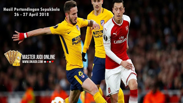 Hasil Pertandingan Sepakbola 26 - 27 April 2018