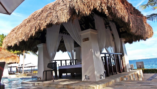 massage hut at Crimson Resort and Spa in Mactan Cebu