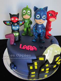 bolo aniversário PJ Masks disney junior