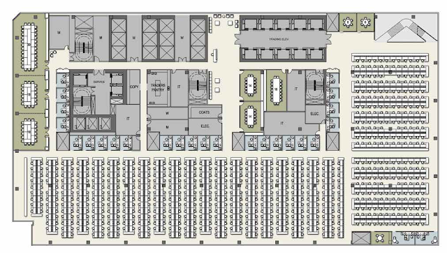 North tower lower part floor plan