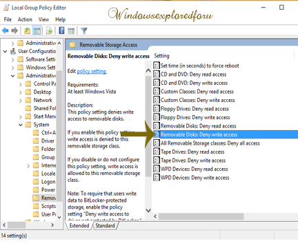 Turn on or Off Write Protection in Windows 10