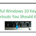 Windows 10 Keyboard Shortcut Keys To Try Out 