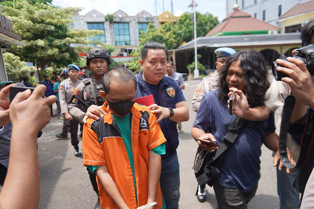 Polres Tanjungperak Amankan Oknum Driver Ojol Diduga Melakukan Pelecehan Seksual
