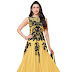 Vibes Women's Net Anarkali Style Unstiched Dress Material 