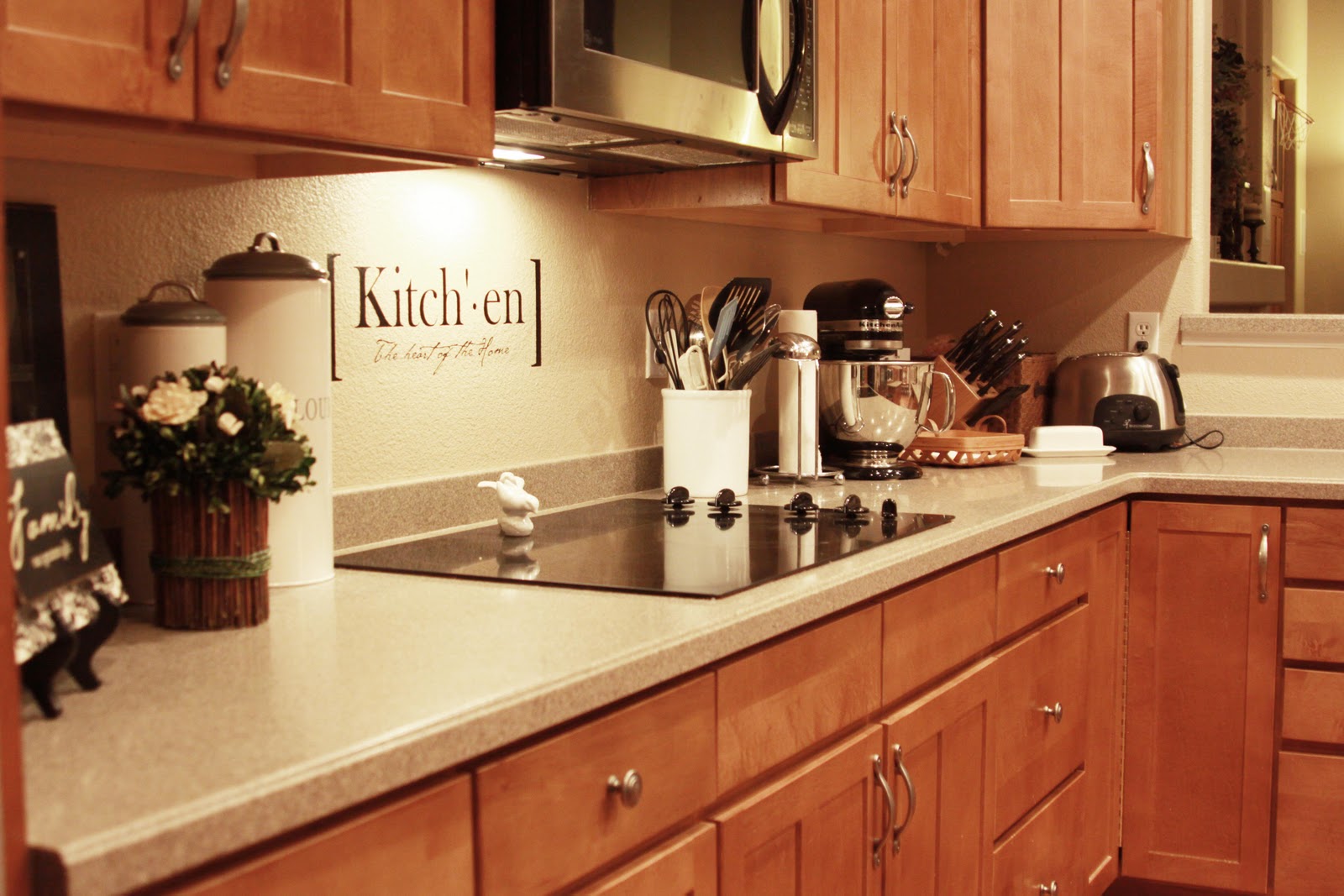 Easy Vinyl Backsplash for the Kitchen  landeelu.com