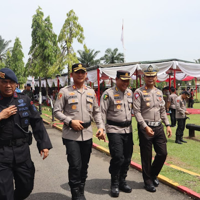 Kapolres Pelabuhan Belawan Hadiri Peresmian Mako Pasukan Brimob I Korps Brimob Polri